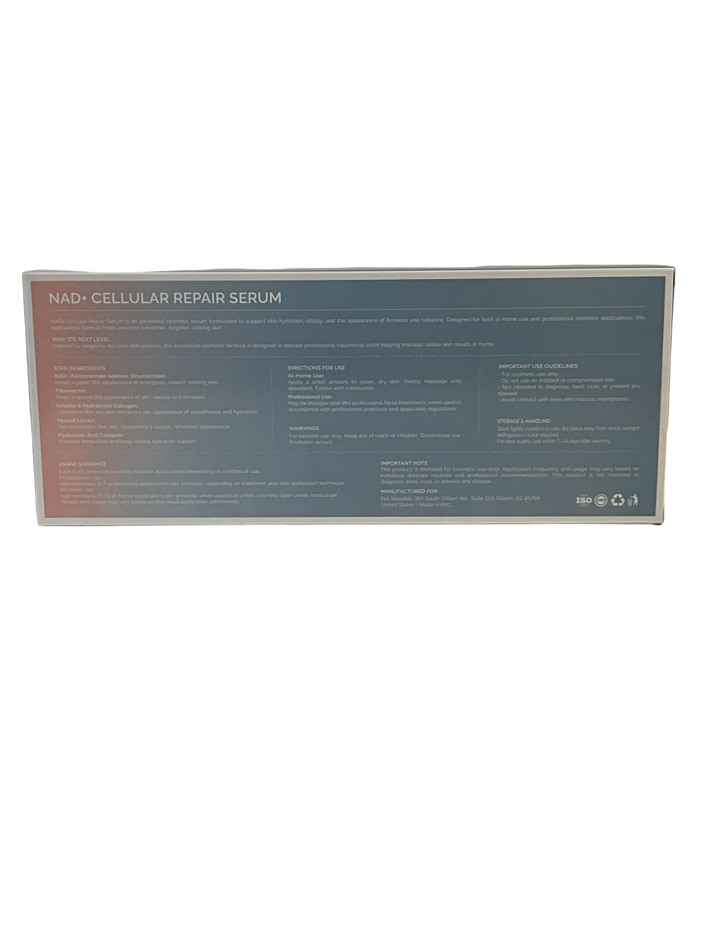 NAD+ Cellular Repair Serum Professional Regenerative Support