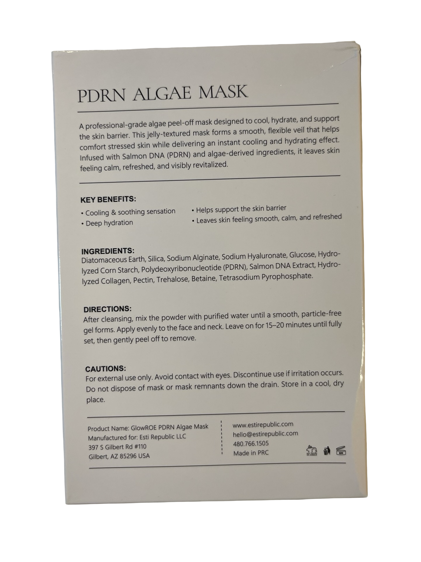 GlowROE PDRN Algae Mask